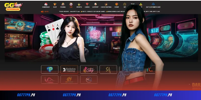Live Casino ng GG777: Ang Pinakamahusay na Karanasan sa Real-Time Gaming