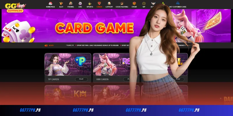 Mga Larong Kard GG777: Ang Pinakamahusay na Online Poker at Baccarat