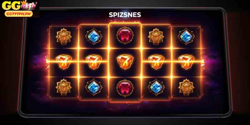 A modern online slot interface featuring five reels and multiple paylines