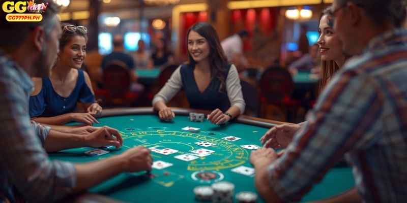              This image demonstrates how digital platforms recreate real-life card table experiences.