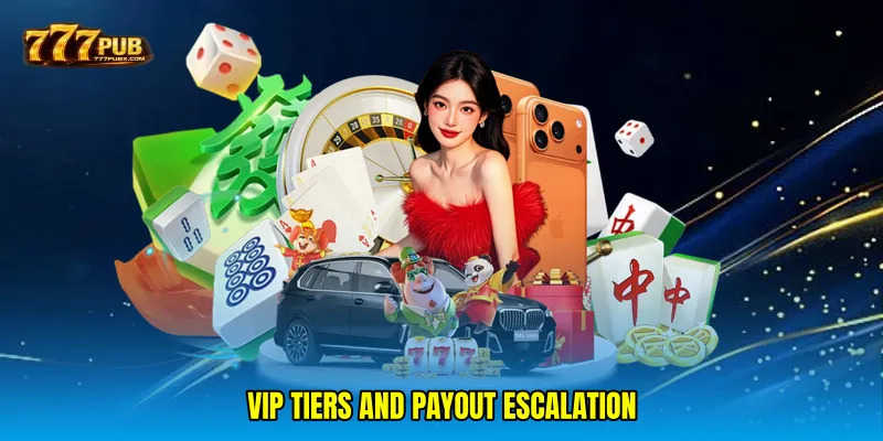 VIP tiers and payout escalation